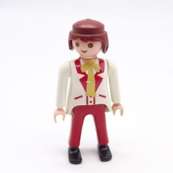 Playmobil 39839 Femme Rouge foncé et Blanc Col Jaune
