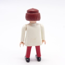 Playmobil 39839 Femme Rouge foncé et Blanc Col Jaune