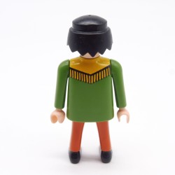 Playmobil 39860 Homme Cowboy Vert et Orange Franges Jaunes