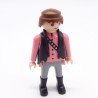 Playmobil 39861 Homme Cowboy Rose Jambes Sudiste Gilet Noir