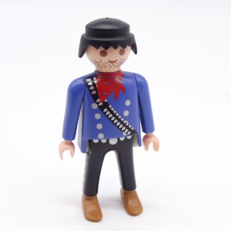 Playmobil 39862 Homme Cowboy Pantalon Noir Haut Bleu