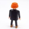 Playmobil 39863 Homme Cowboy Pantalon Noir Haut Noir Blanc et Rouge Visage un peu sale