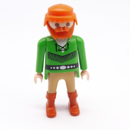 Playmobil 39865 Homme Cowboy Vert et Marron Bottes Oranges Franges Noires