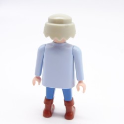 Playmobil 39868 Homme Cowboy Bleu Bretelles Noires Bottes Marrons