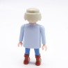 Playmobil 39868 Homme Cowboy Bleu Bretelles Noires Bottes Marrons