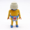 Playmobil 39870 Guerrier Indien Jaune Ceinture Bleue Collier Bleu