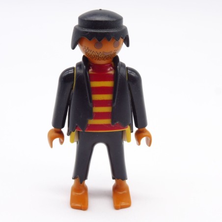 Playmobil 39877 Homme Pirate Hispanique Jaune rouge noir Gilet Noir Pieds Nus