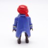 Playmobil 39880 Homme Pirate Africain Bleu Marron Manteau Bleu Cheveux Rouges