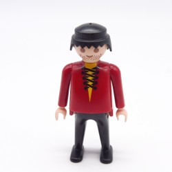 Playmobil 39881 Homme Pirate Gros Ventre Rouge Noir Jaune Laçage Noir