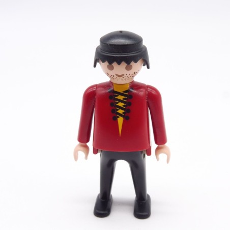 Playmobil 39881 Homme Pirate Gros Ventre Rouge Noir Jaune Laçage Noir