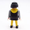 Playmobil 39891 Homme Chevalier Noir Jaune Ronds Gris Col Jaune Ceinture Noire