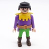 Playmobil 39895 Homme Médiéval Chevalier Violet Vert Col Jaune Ceinture Marron