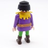 Playmobil 39895 Homme Médiéval Chevalier Violet Vert Col Jaune Ceinture Marron