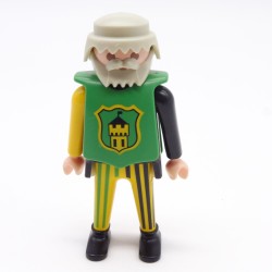 Playmobil 39896 Homme Chevalier Jaune Vert Noir Plastron Vert Tour Jaune