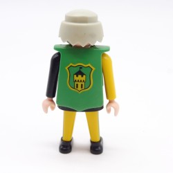Playmobil 39896 Homme Chevalier Jaune Vert Noir Plastron Vert Tour Jaune