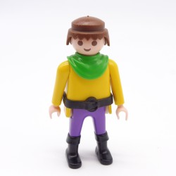 Playmobil 39901 Homme Chevalier Jaune Violet Col Vert Ceinture noire