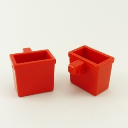 Playmobil 22438 Playmobil Set of 2 Red Baskets with Hooks