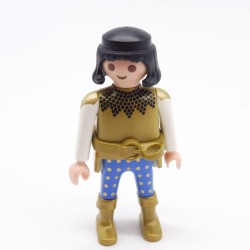Playmobil 39903 Homme Chevalier Doré Bleu Blanc Ceinture Dorée