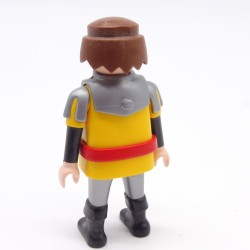 Playmobil 39904 Homme Chevalier Jaune Argent Armure Argent Ceinture Rouge