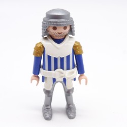 Playmobil 39905 Homme Chevalier Blanc bleu Doré Ceinture et Col Blancs