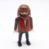 Playmobil 39907 Homme Marron et Noir Gros Ventre abimé sur le torse
