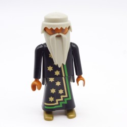 Playmobil 39910 Homme Hispanique Magicien Robe Noire Dorée Verte 3839