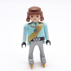 Playmobil 39913 Homme Prince Bleu Argent Patineur 9008
