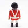 Playmobil 39914 Homme Officier Rouge Boutons Gris Brelage Blanc un peu usé