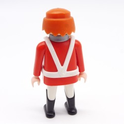 Playmobil 39915 Homme Officier Rouge Boutons Gris Brelage Blanc