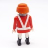 Playmobil 39915 Homme Officier Rouge Boutons Gris Brelage Blanc