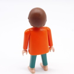 Playmobil 39920 Homme Pyjama Orange et Vert Pieds Nus