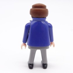 Playmobil 39921 Homme Gris Gilet Bleu Cravate Jaunissement