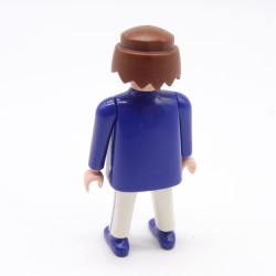 Playmobil 39923 Homme Bleu et Blanc PM Cravate Grise