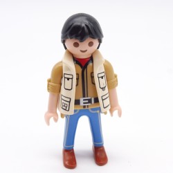 Playmobil 39927 Homme Marron et Bleu Gilet Blanc