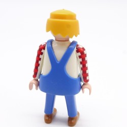 Playmobil 39929 Homme Bleu Rouge et Blanc avec Salopette Bleue