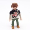 Playmobil 39935 Homme Gris Noir Vert N°1 Capuche Noire