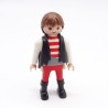 Playmobil 39937 Homme Blanc et Rouge Gilet Noir Bottes noires