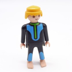 Playmobil 39940 Homme Plongeur Noir Vert et Bleu