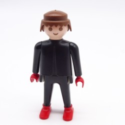 Playmobil 39949 Homme chevalier Noir Mains et Chassures Rouges