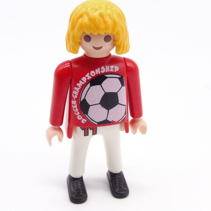 Playmobil 21763 Homme Joueur de Foot Rouge Blanc SOCCER CHAMPIONSHIP 11