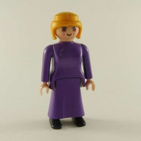 Playmobil 22872 Femme 1900 avec Robe Violette Chaussures Noires