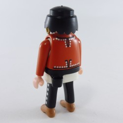 Playmobil 12385 Homme Cowboy Pantalon Noir Haut Blanc Gilet Méxicain Orange
