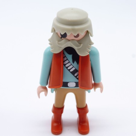 Playmobil 15283 Cowboy Bleu Gilet et Bottes Orange