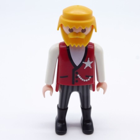 Playmobil 15284 Cowboy Shériff Rouge et Blanc
