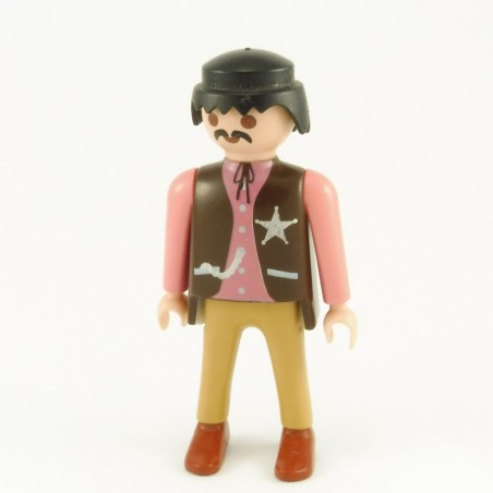 Playmobil 21857 Homme Cowboy Shériff Maron et Rose