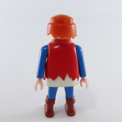 Playmobil 26224 Homme Pirate Bleu et Bleu Gilet Déchiré Rouge Bottes Marron