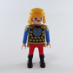Playmobil 1055 Homme Chevalier Rouge Doré et Bleu