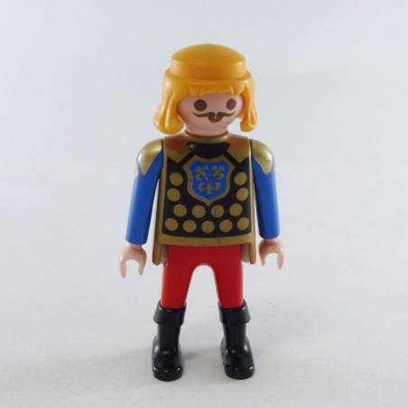 Playmobil 1055 Homme Chevalier Rouge Doré et Bleu