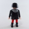 Playmobil 1076 Homme Chevalier Rouge et Noir Ronds Argents Ceinture Noire