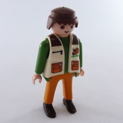 Playmobil 28684 Homme Aventurier Orange et Vert Gilet TEAM SAURUS